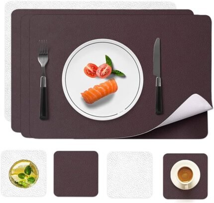 set de table en cuir PU