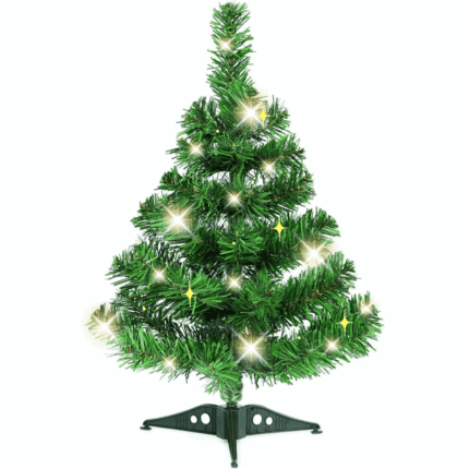 Arbre de Noël Lumineux à Usage intérieur à la Maison, Sapin vert 60cm