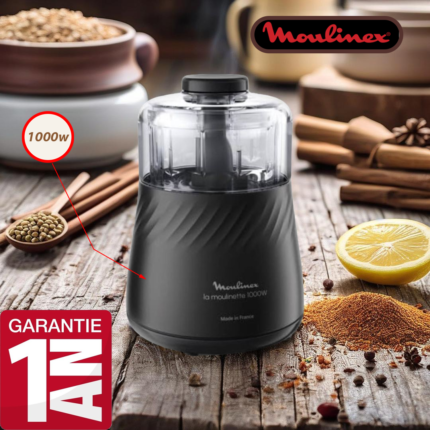 Moulinette Multifonction 1000W Noir
