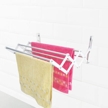 Sèche Linge Mural Extensible 100% Aluminium 50 X 38 cm
