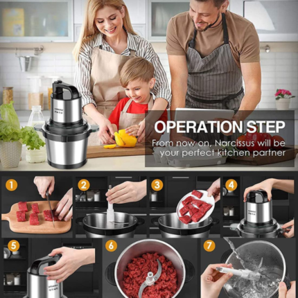 SOKANY Hachoir Électrique SK-7028, 800W, 4L