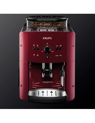 Essential Rouge – Machine à Café Expresso Automatique + Crêpière Tefal (25 cm) Gratuite