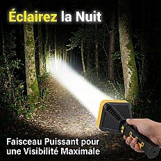 Lampe torche de camping avec cables 10m Rgb